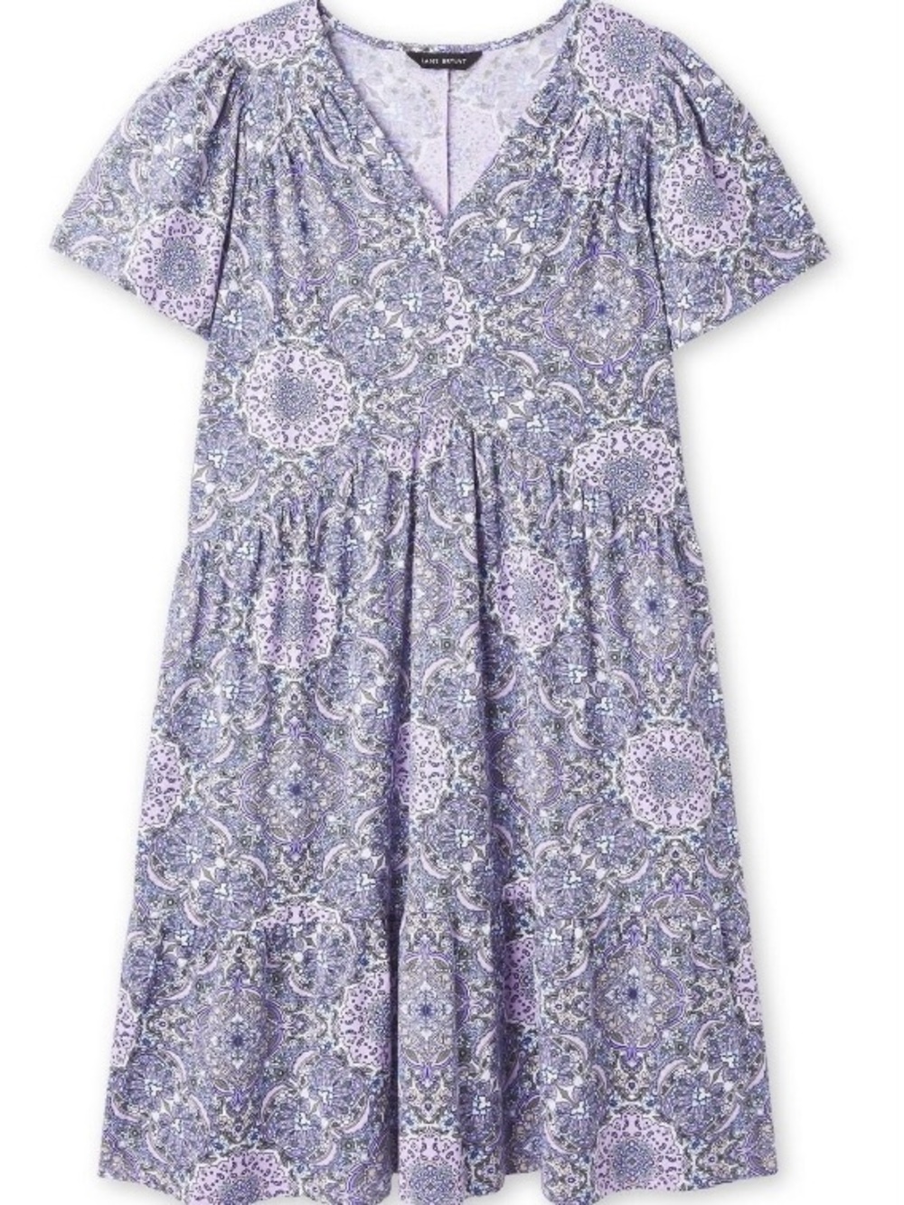 Lane Bryant Lavender Paisley Midi Dress